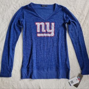 Touch by Alyssa Milano New York Giants VNeck Thermal sz L NWT
